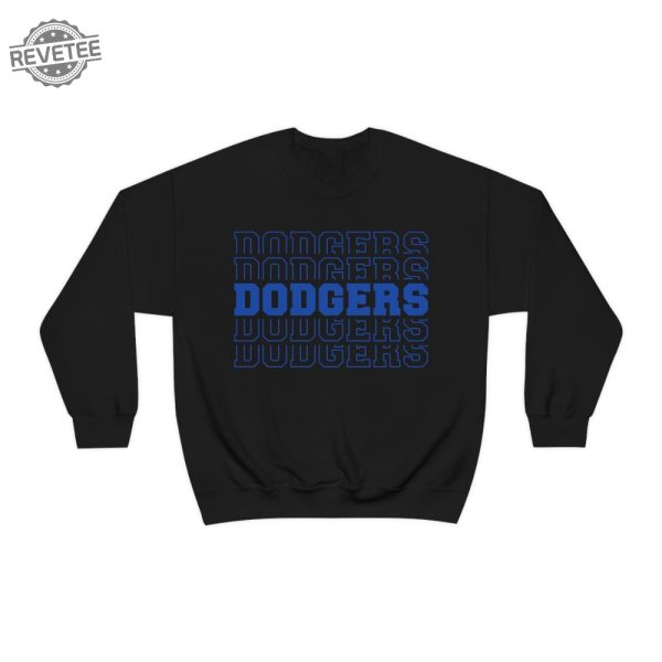 Dodgers Dodgers Dodgers Sweatshirt Dodgers Dodgers Dodgers Crewneck Sweatshirt Los Angeles Dodgers Sweatshirt Unique revetee 2