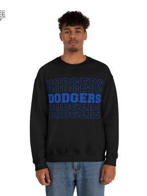 Dodgers Dodgers Dodgers Sweatshirt Dodgers Dodgers Dodgers Crewneck Sweatshirt Los Angeles Dodgers Sweatshirt Unique revetee 3