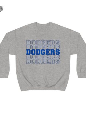 Dodgers Dodgers Dodgers Sweatshirt Dodgers Dodgers Dodgers Crewneck Sweatshirt Los Angeles Dodgers Sweatshirt Unique revetee 5