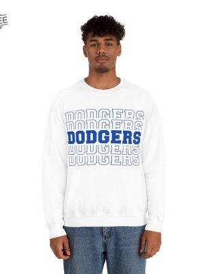 Dodgers Dodgers Dodgers Sweatshirt Dodgers Dodgers Dodgers Crewneck Sweatshirt Los Angeles Dodgers Sweatshirt Unique revetee 7