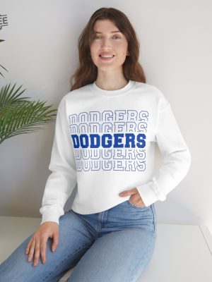 Dodgers Dodgers Dodgers Sweatshirt Dodgers Dodgers Dodgers Crewneck Sweatshirt Los Angeles Dodgers Sweatshirt Unique revetee 8