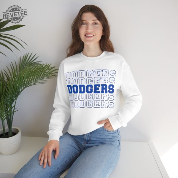 Dodgers Dodgers Dodgers Sweatshirt Dodgers Dodgers Dodgers Crewneck Sweatshirt Los Angeles Dodgers Sweatshirt Unique revetee 8