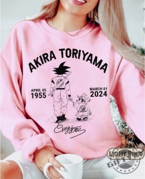 Akira Toriyama Shirt 40 Years 1984 2024 Thank You For The Memories Sweatshirt Akira Toriyama 1955 2024 Hoodie Unisex Tshirt Gift For Fans Anime Shirt giftyzy 3