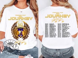 Journey Freedom Tour 2024 Shirt Journey With Toto 2024 Concert Sweatshirt Journey Band Fan Tshirt Journey Hoodie Journey Freedom Tour Gift giftyzy 6