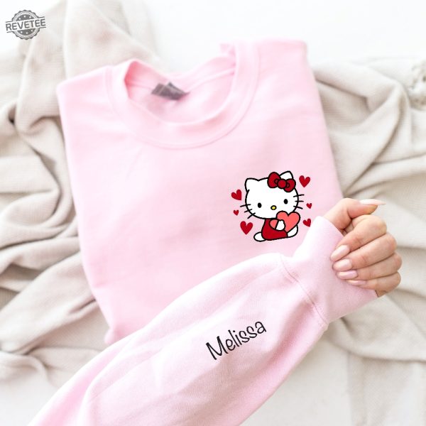 Hello Kitty Sweatshirt Hello Kitty Heart Hoodie Hello Kitty Heart Sweatshirt Hello Kitty Heart Shirt Hello Kitty Sweater Unique revetee 1
