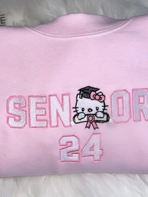 Hello Kitty Senior Embroidered Shirt Hello Kitty Senior Embroidered Sweatshirt Hello Kitty Senior Embroidered Hoodie Unique revetee 2