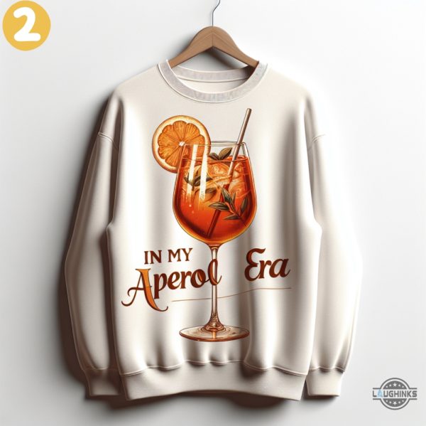 aperol spritz tshirt sweatshirt hoodie mens womens gimme more winter cocktail shirts in my aperol era vintage shirt gift for cocktail lovers cool bartender tee laughinks 2