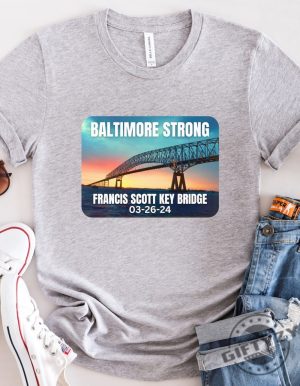 Baltimore Bridge Shirt Baltimore Bridge Collapse Hoodie Francis Scott Bridge Sweatshirt Baltimore Strong Tshirt Baltimore Bridge Shirt giftyzy 3