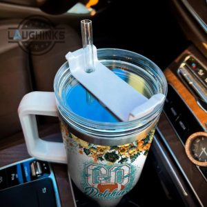 custom name go dolphins tis the season flower pattern 40oz stainless steel tumbler with handle and straw lid personalized stanley tumbler dupe 40 oz stainless steel travel cups laughinks 1 4