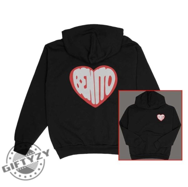 Benito Heart Los Angeles Exclusive Merch Hoodie Bad Most Wanted Bunny 2024 Sweater Mwt giftyzy 1