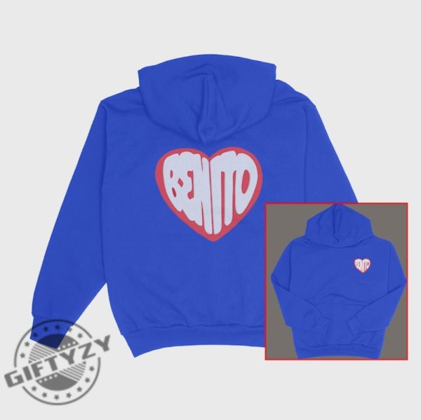 Benito Heart Los Angeles Exclusive Merch Hoodie Bad Most Wanted Bunny 2024 Sweater Mwt giftyzy 3