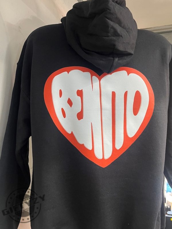 Benito Heart Los Angeles Exclusive Merch Hoodie Bad Most Wanted Bunny 2024 Sweater Mwt giftyzy 4
