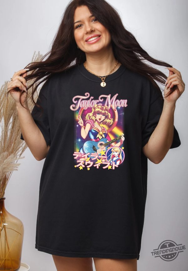 Retro Taylor Moon Shirt Anime Graphic Cartoon Shirt Swift Taylor Swift Shirt trendingnowe 1
