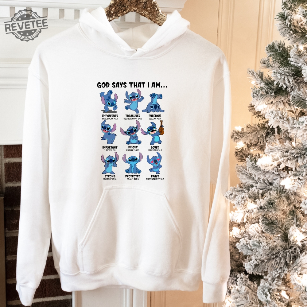 God Say That I Am Stitch Sweatshirt God Say That I Am Stitch Hoodie Stitch Mode Hoodie Stitch Emotion Sweatshirt Stitch Merchandise