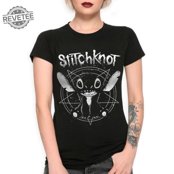 Stitchknot Funny Metal Shirt Stitchknot Shirt Lilo And Stitch Shirt Lilo And Stitch Merchandise Lilo And Stitch Gifts Unique revetee 2