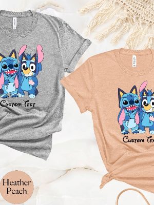 Stitch Bandit Heeler Shirt Bandit Heeler Stitch Shirt Stitch Bluey Sweatshirt Stitch Bluey Hoodie Stitch Bluey T Shirt Disney Stitch Bluey Shirt revetee 2