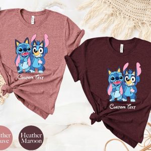 Stitch Bandit Heeler Shirt Bandit Heeler Stitch Shirt Stitch Bluey Sweatshirt Stitch Bluey Hoodie Stitch Bluey T Shirt Disney Stitch Bluey Shirt revetee 6