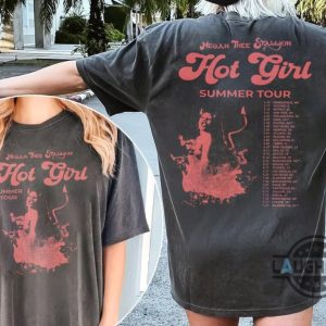 hot girl summer outfits megan thee stallion hot girl summer t shirt sweatshirt hoodie mens womens vintage rapper tour concert 2 sided graphic tee laughinks 1