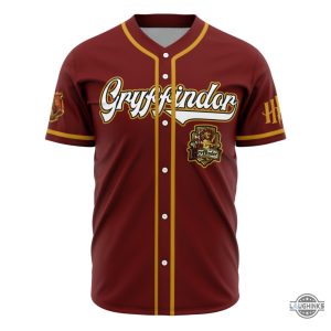 harry potter baseball jersey all over printed personalized gryffindor house harry potter jersey shirts custom name hogwarts magic school baseball uniform laughinks 2