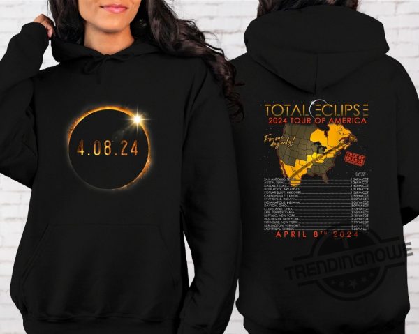 Total Solar Eclipse 2024 Shirt April 8 2024 Shirt Solar Eclipse Twice In A Lifetime 2024 Shirt Path Of Totality Tee Eclipse Souvenir Gift trendingnowe 1