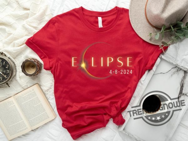 Total Solar Eclipse 2024 Shirt April 8 2024 T Shirt Usa Map Path Of Totality Tee Spring America Eclipse Souvenir Gift trendingnowe 2