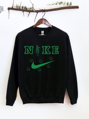 Nike Irish Sweatshirt Nike St Patrick Day Shirt Funny St Patrick Shirt Irish Day Crewneck Shamrock Shirt Irish Sweatshirt Gift For Her Unique revetee 2