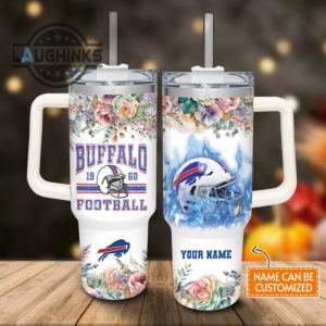 custom name bills helmet flame pattern 40oz stainless steel tumbler with handle and straw lid personalized stanley tumbler dupe 40 oz stainless steel travel cups laughinks 1 1