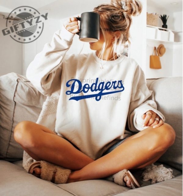 Los Angeles Dodgers Sweatshirt La Dodgers Tshirt Mlb Hoodie Baseball Shirt giftyzy 2