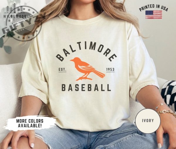 Baltimore Orioles Shirt Retro Baltimore Orioles Baseball Tshirt Retro Sports Hoodie Orioles Baseball Sweatshirt Baltimore Sports Fan Apparel giftyzy 2
