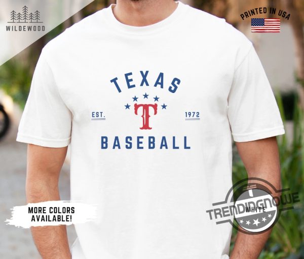 Texas Rangers Shirt Texas Rangers Baseball Shirt Retro Rangers Baseball T Shirt Texas Rangers Fan Gift Texas Sports Apparel Mlb Champs trendingnowe 1