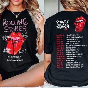 Rolling Stones Merch Hackney Diamonds Tour Shirt Rolling Stones Tour 2024 Rolling Stones Tshirt Rolling Stones T Shirt Unique revetee 2