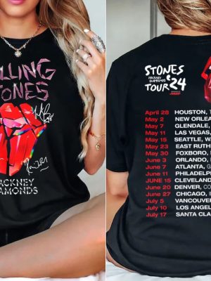 Rolling Stones Merch Hackney Diamonds Tour Shirt Rolling Stones Tour 2024 Rolling Stones Tshirt Rolling Stones T Shirt Unique revetee 2