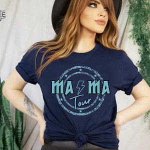 Mama Rock Tour Shirt Mom Life Concert Tee Rock And Roll Motherhood World Tour Music Lover Tee Tired As A Mother Funny Mothers Gift Unique revetee 3 1