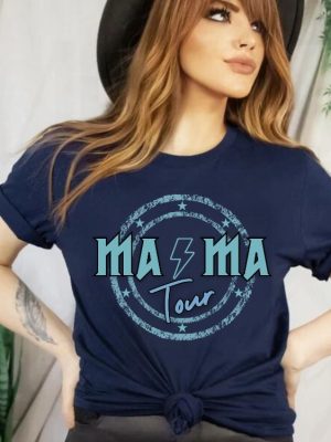 Mama Rock Tour Shirt Mom Life Concert Tee Rock And Roll Motherhood World Tour Music Lover Tee Tired As A Mother Funny Mothers Gift Unique revetee 3 1