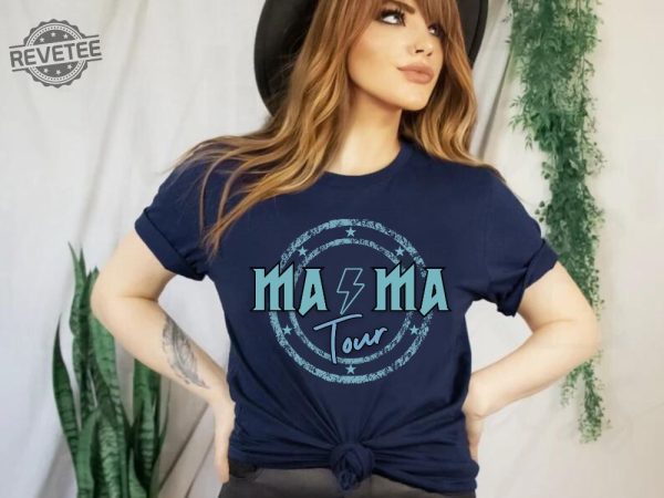 Mama Rock Tour Shirt Mom Life Concert Tee Rock And Roll Motherhood World Tour Music Lover Tee Tired As A Mother Funny Mothers Gift Unique revetee 3 1
