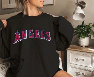 Los Angeles Angels Tshirt La Baseball Hoodie Mlb Crewneck Sweatshirt Baseball Shirt giftyzy 2