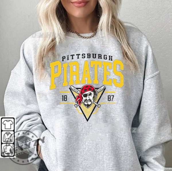 Vintage Pittsburgh Pirates Est 1969 Shirt Pittsburgh Pirates Sweatshirt Pittsburgh Baseball Hoodie Unisex Tshirt giftyzy 2