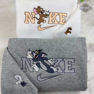 tom and jerry t shirt for couple tom and jerry embroidered shirt sweatshirt hoodie vintage nike couple matching shirts funny cartoon movie meme tshirt laughinks 1 3