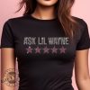 Ask Lil Wayne Rhinestone Shirt Nicki Minaj Concert Tshirt Hip Hop Sweatshirt Dolce And Gabbana Hoodie Ask Lil Wayne 5 Star Shirt giftyzy 2