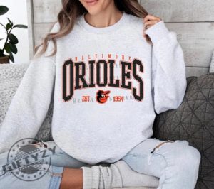 Baltimore Orioles Tshirt Mlb Hoodie Baseball Crewneck Sweatshirt Baltimore Orioles Shirt giftyzy 2