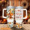 custom name tigger flannels pumpkins bonfires pattern 40oz stainless steel tumbler with handle and straw lid personalized stanley tumbler dupe 40 oz stainless steel travel cups laughinks 1