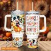 custom name mickey mouse flannels pumpkins bonfires pattern 40oz stainless steel tumbler with handle and straw lid personalized stanley tumbler dupe 40 oz stainless steel travel cups laughinks 1