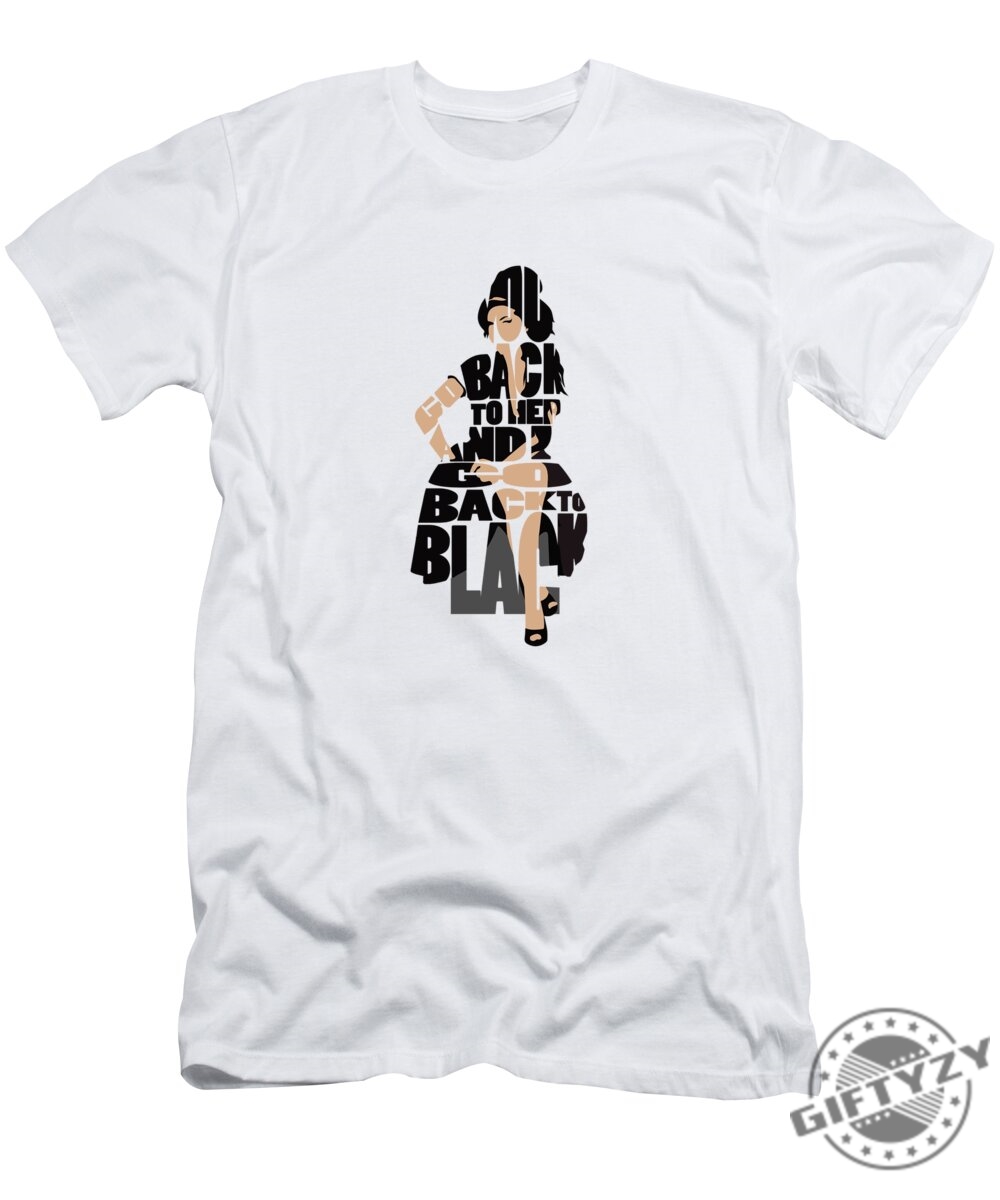 Amy Winehouse Typography Art Tshirt