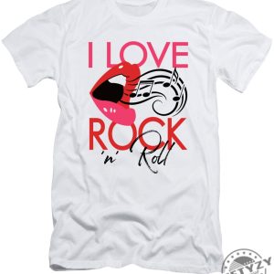 I Love Rock N Roll Pop Art Lips Tshirt giftyzy 1 1