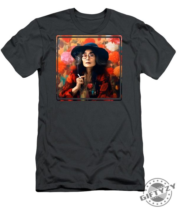 Yoko Ono Portrait Tshirt giftyzy 1