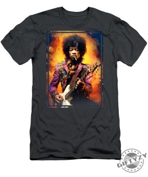 Jimi Hendrix Portrait Play Guitar Tshirt giftyzy 1 1