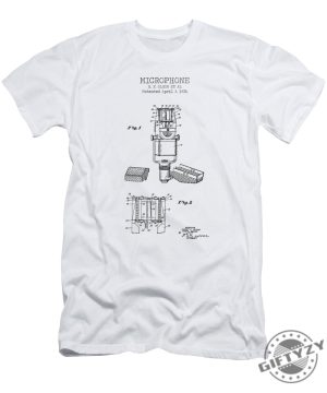 Microphone Patent Tshirt giftyzy 1 1