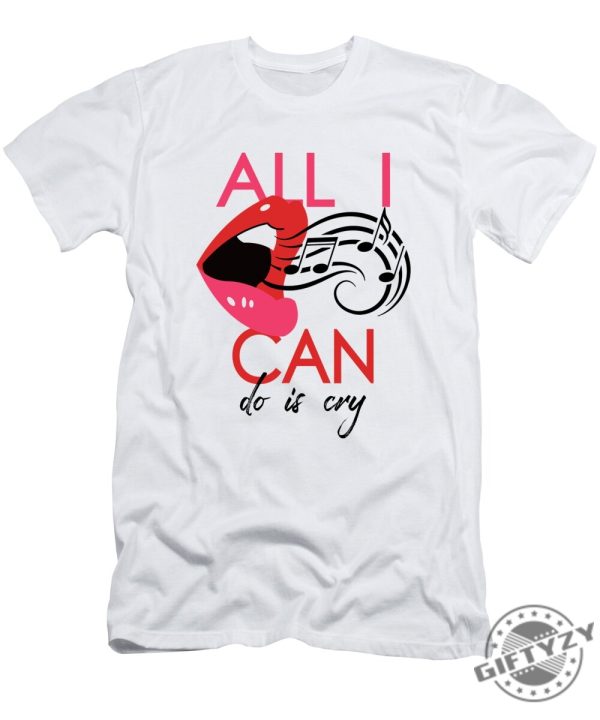 All I Can Do Is Cry Pop Art Lips Tshirt giftyzy 1