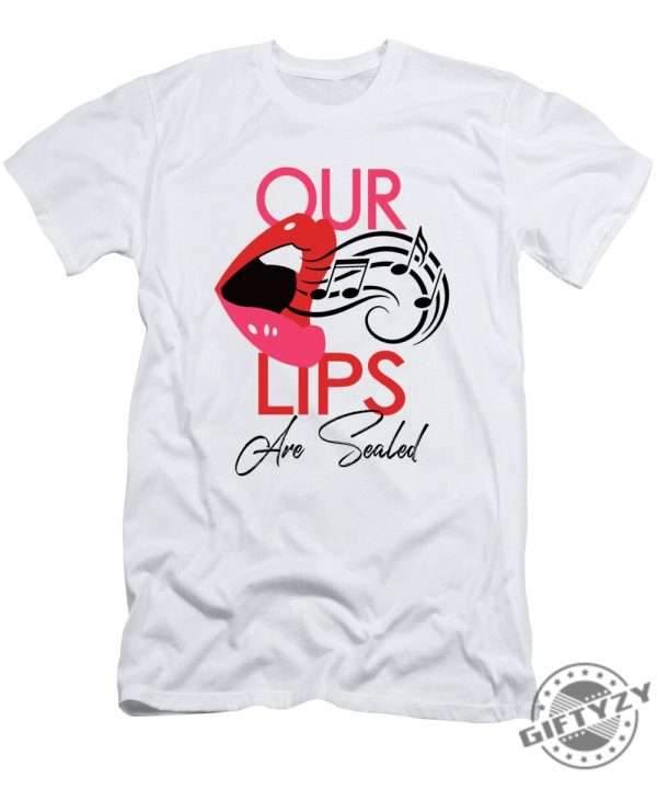 Our Lips Are Sealed Pop Art Lips Tshirt giftyzy 1