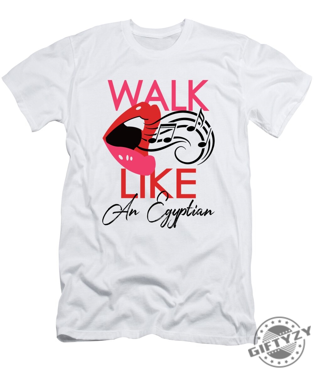 Walk Like An Egyptian  Pop Art Lips Tshirt